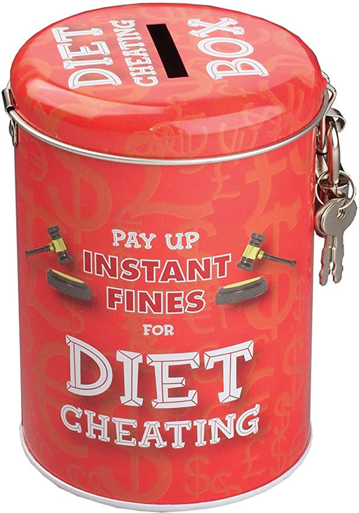 Fines Tin Money Box - Diet Cheating - The Ultimate Balloon & Party Shop