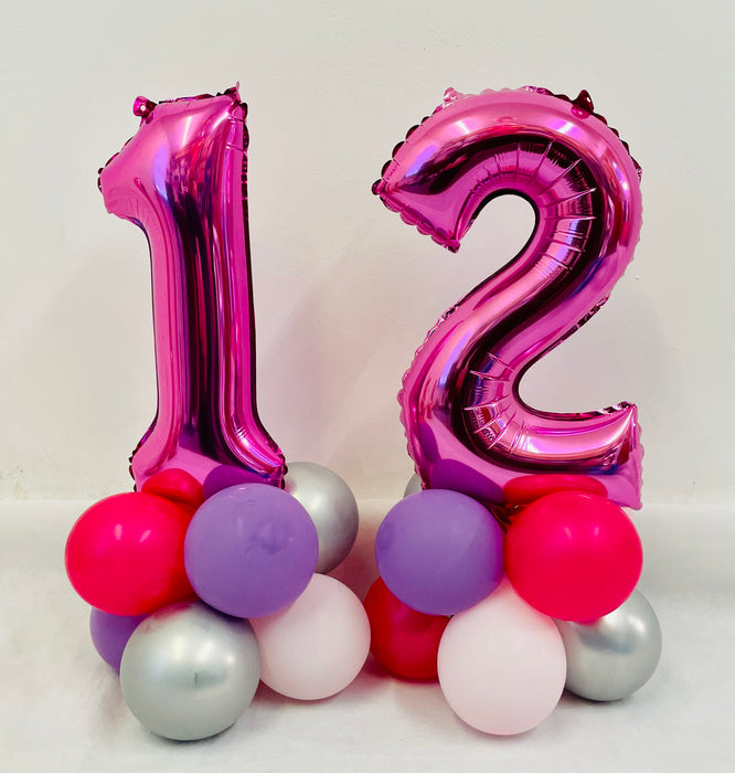 Mini Table Top Balloon Stacks - Pink