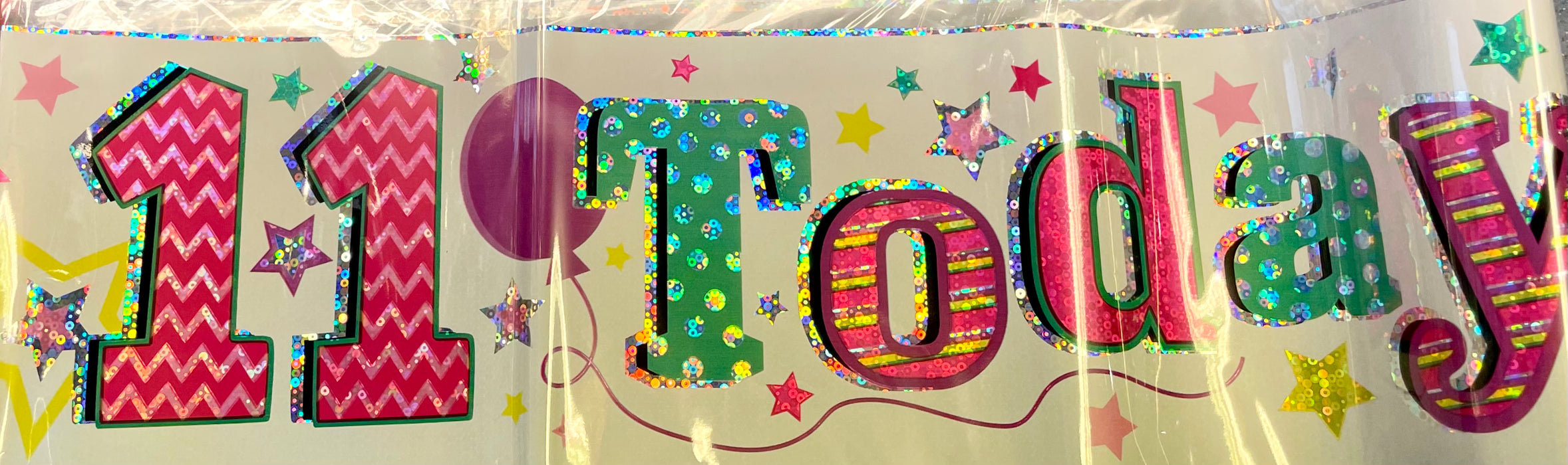 Age 11 Birthday Banner