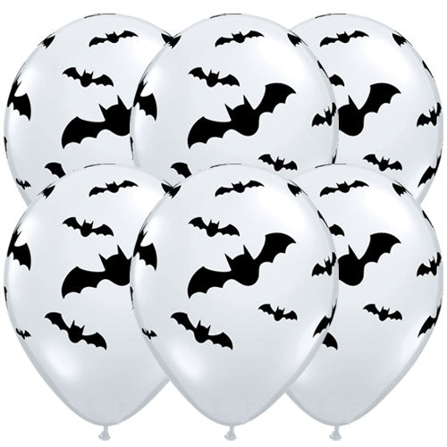Bat Print Halloween Balloons (6pk)
