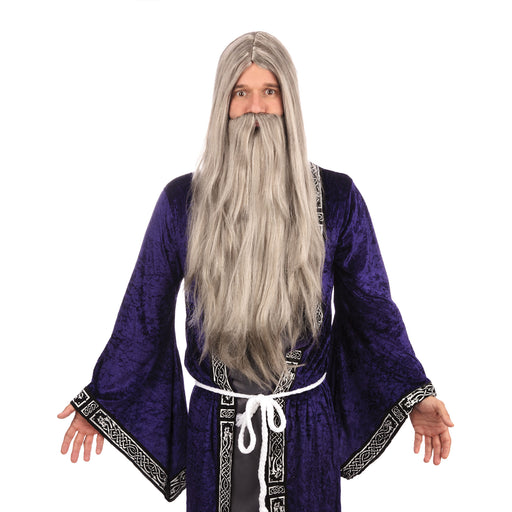 Wizard Wig & Beard - Grey