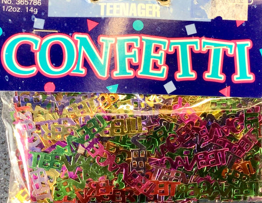 Teenager Birthday Table Confetti -  Multicoloured