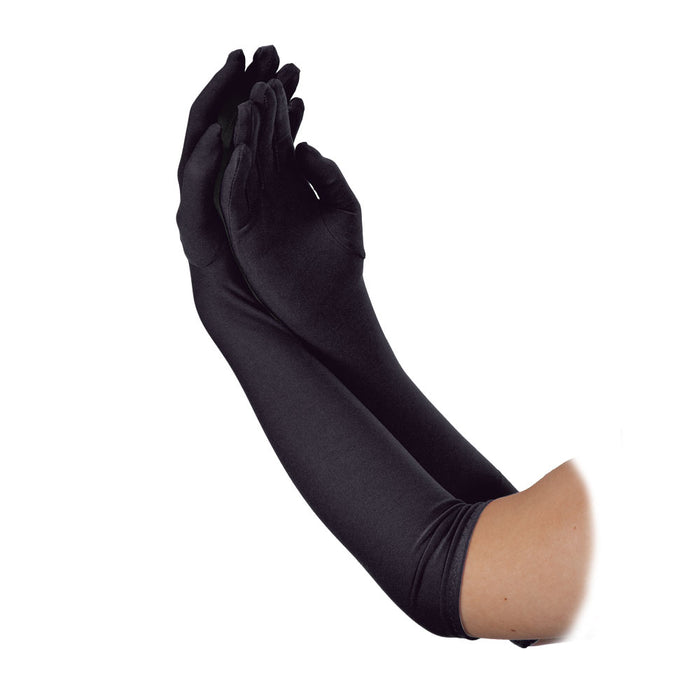 Long Formal Gloves - Black