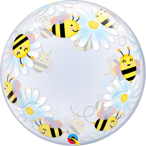 Deco Bubble Balloon -  Bumble Bees