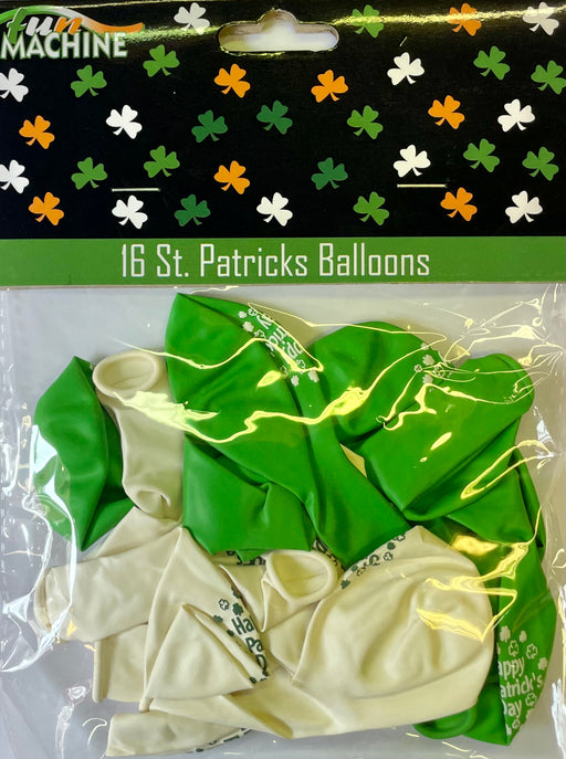 St Patricks Latex Balloons (16pk)