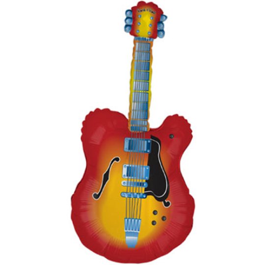 43" Foil Electric Guitar Shape Balloon