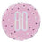 18" Foil Age 80 Pink Spots