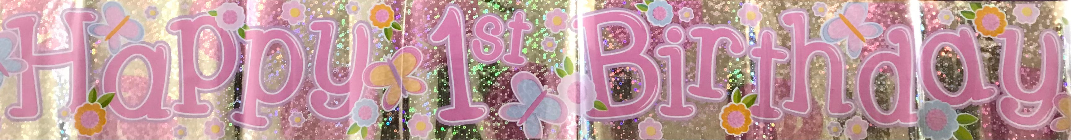 Age 1 Birthday Banner