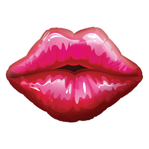 30” Kissy Lips Shaped Foil Balloon