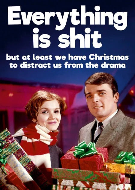 Comedy Christmas Card - Everything Is So Sh*t. - The Ultimate Balloon & Party Shop