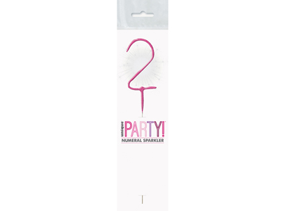 Sparkling Number Candle - 2 - The Ultimate Balloon & Party Shop