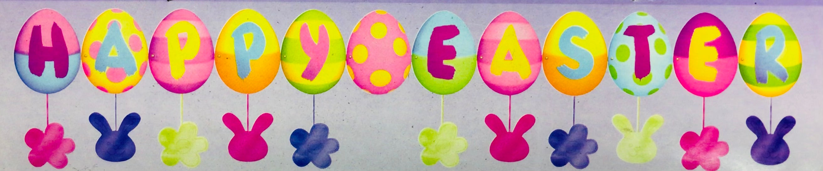 Happy Easter Letter Banner