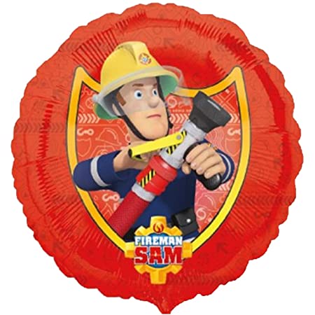 18" Fireman Sam Foil Balloon - round