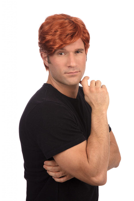 Male Side Parting Wig - Ginger