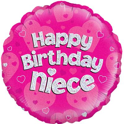 18" Foil Happy Birthday - Niece