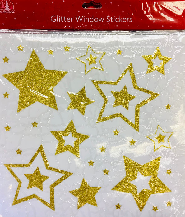 Star Glitter Window Stickers