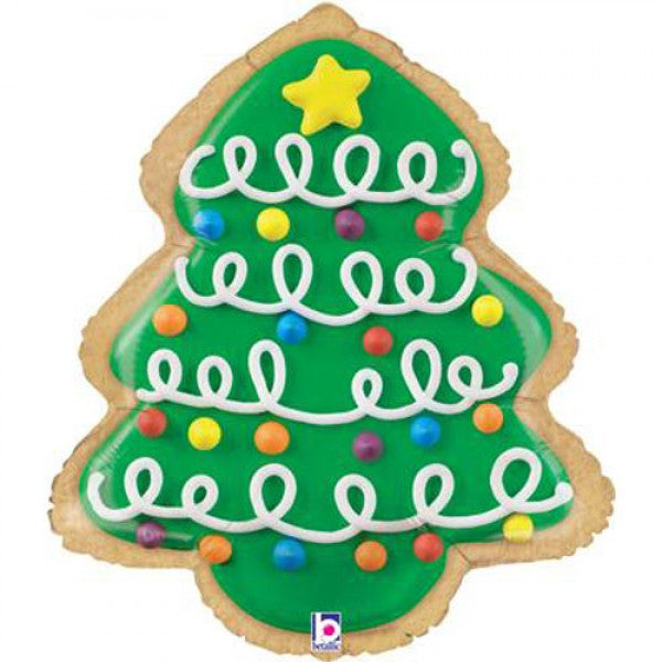 25” Foil Christmas Tree Cookie Balloon