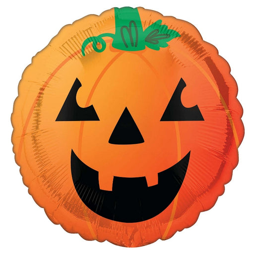18" Foil Halloween Balloon - Spooky Pumpkin