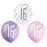 Age 16 Birthday Asst Balloons (6pk) - Pink,purple & white