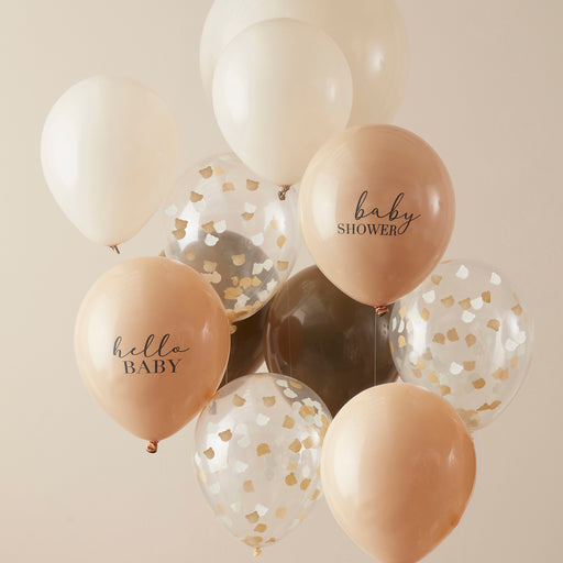 Baby Shower Printed Latex Balloon Set