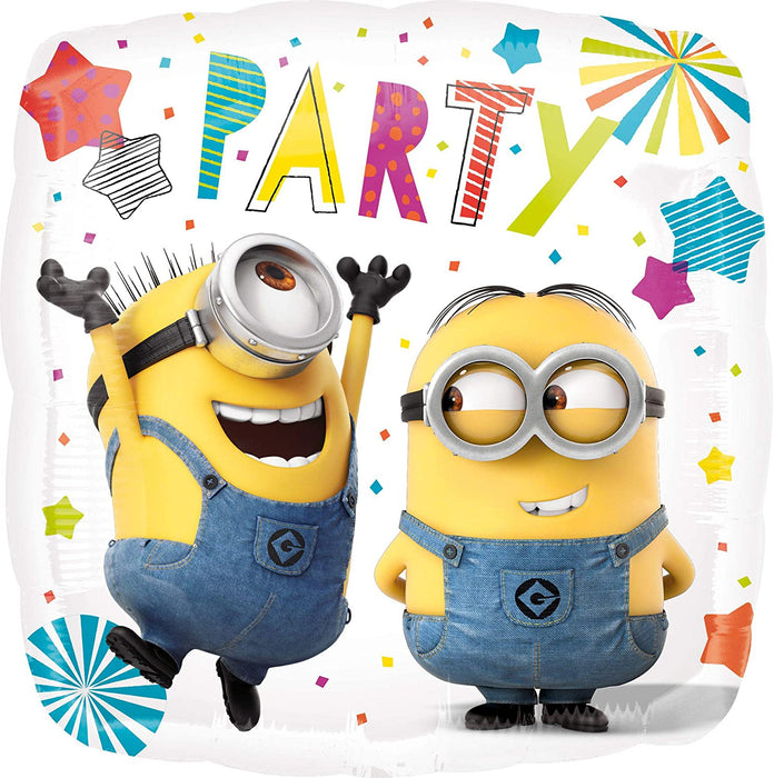 18" Foil Minions Party Square Balloon