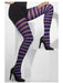 Striped Opaque Tights - Black/Purple - The Ultimate Balloon & Party Shop