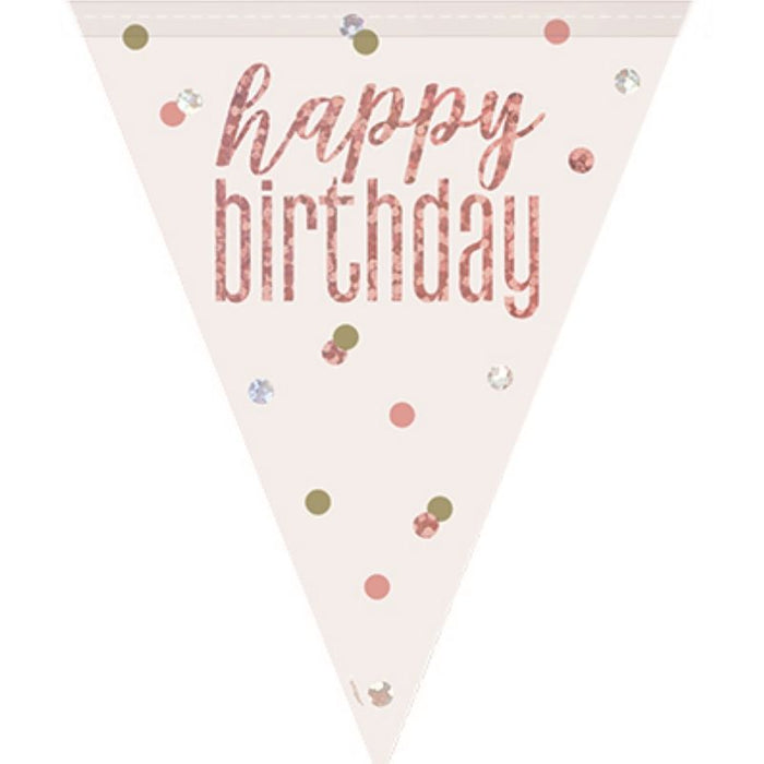 Birthday Bunting - Rose Gold