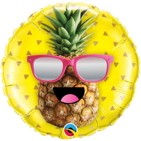 18" Foil Mr Cool Pineapple Balloon