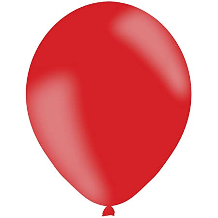 Latex Plain Balloons - Metallic Red (10pk)