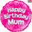 18" Foil Happy Birthday - Mum Pink Glitz