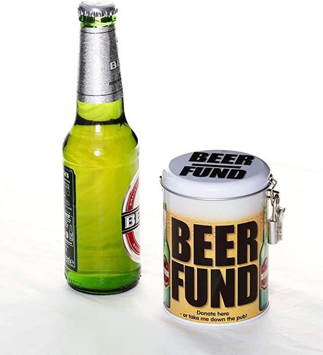 Tin Money Box - Beer Fund - The Ultimate Balloon & Party Shop