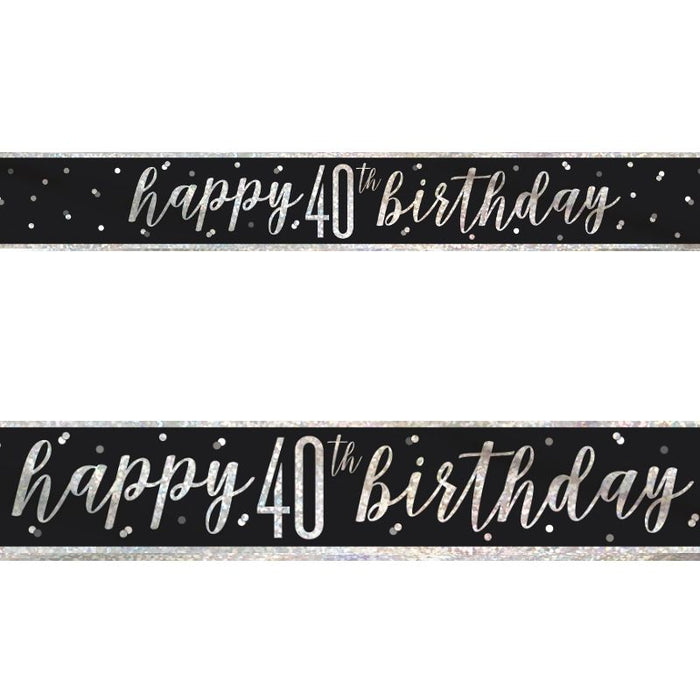 40th Birthday Banner