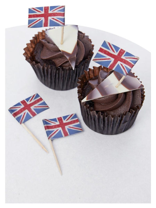 Union Jack Cupcake Toppers