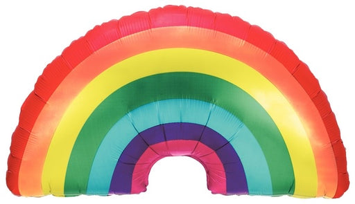 36” Foil Rainbow Shape Balloon - Bright - The Ultimate Balloon & Party Shop