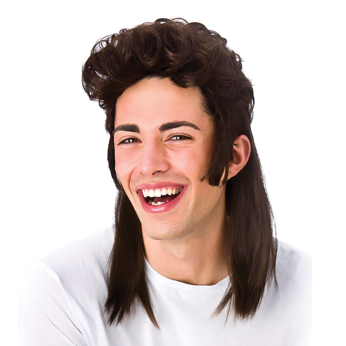 Mullet Wig - Brown