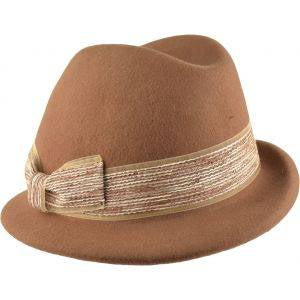 Womens Wool Trilby Cloche Hat.