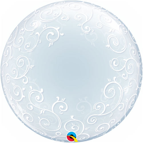 Deco Bubble Clear Balloon -  Filigree - The Ultimate Balloon & Party Shop