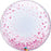 Deco Bubble Clear Balloon -  Pink Confetti