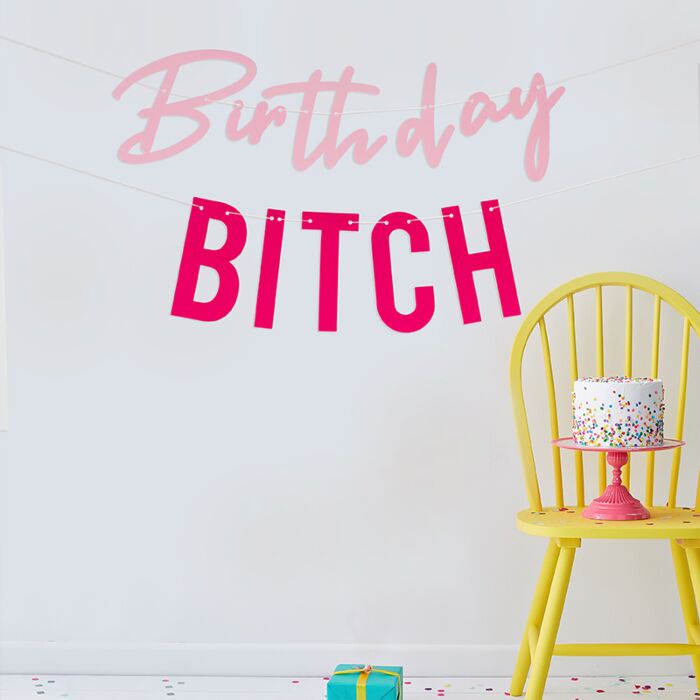 Birthday Adult Bunting - Birthday B*tch