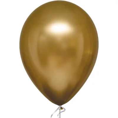 Latex Plain Balloons - Gold Satin Luxe (10pk)