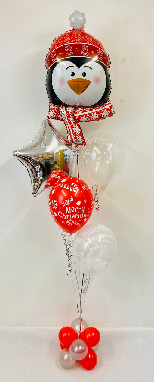 Penguin Frosty Balloon Display - Mixed Bouquet - The Ultimate Balloon & Party Shop