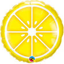 18" Foil Fruit Balloon - Lemon