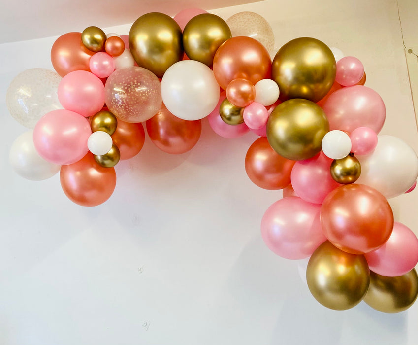 Organic Balloon Garland - Rose Pink.