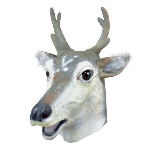Rubber Overhead Animal Mask - Deer/Stag