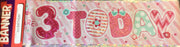 Age 3 Birthday Banner