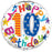 18" Foil Age 10 Balloon - Bright Stars - The Ultimate Balloon & Party Shop