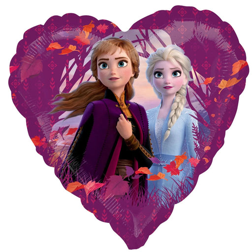 18" Foil Disney Frozen Balloon - Purple Heart