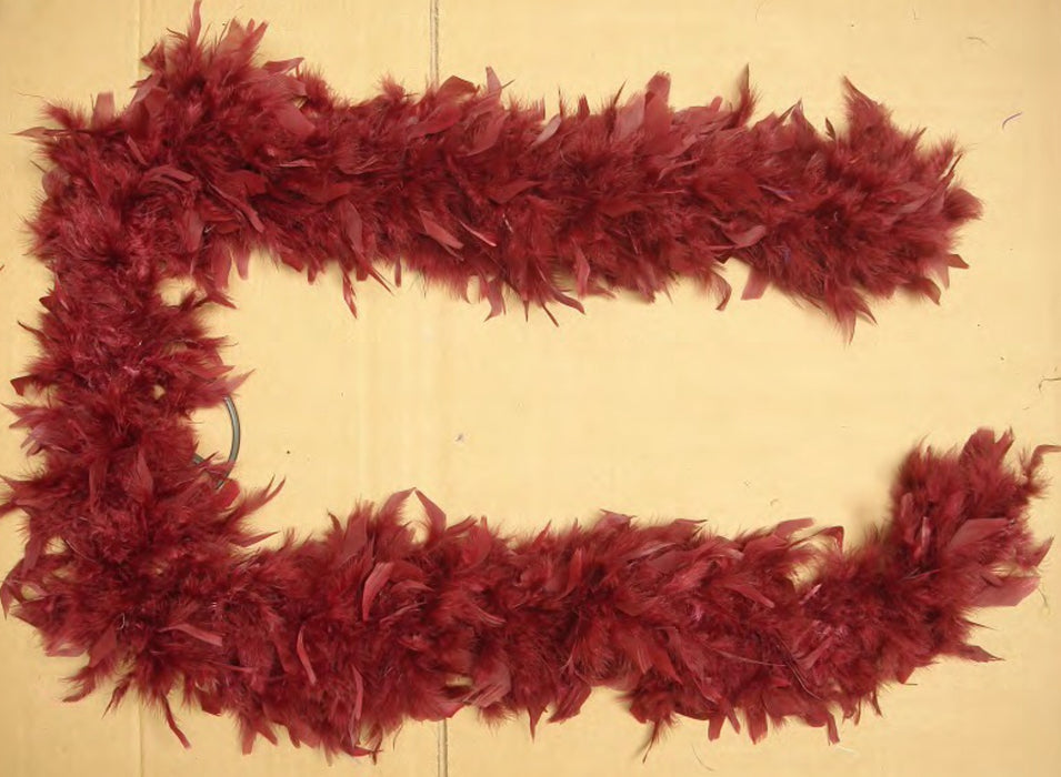 Feather Boa - Burgandy