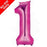 Mini Air Fill Number 1 Foil Balloon - Pink