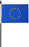 European Hand Waving Flag